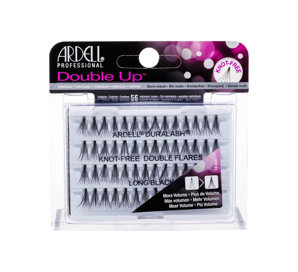 Ardell Double Up Knot-free Double Flares False Eyelashes 56pc Long Black
