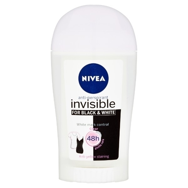 Nivea Invisible Black & White Antiperspirant Stick Clear 40ml