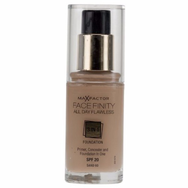 MAX FACTOR Facefinity All Day Flawless 3in1 Foundation SPF20 60 Sand 30ml