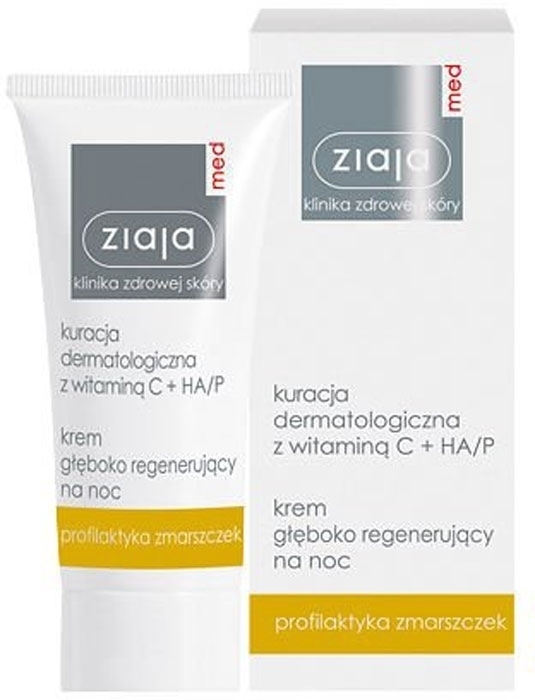 Ziaja Med Dermatological Treatment Deeply Regenerating Night Skin Cream 50ml (Wrinkles - All Skin Types)