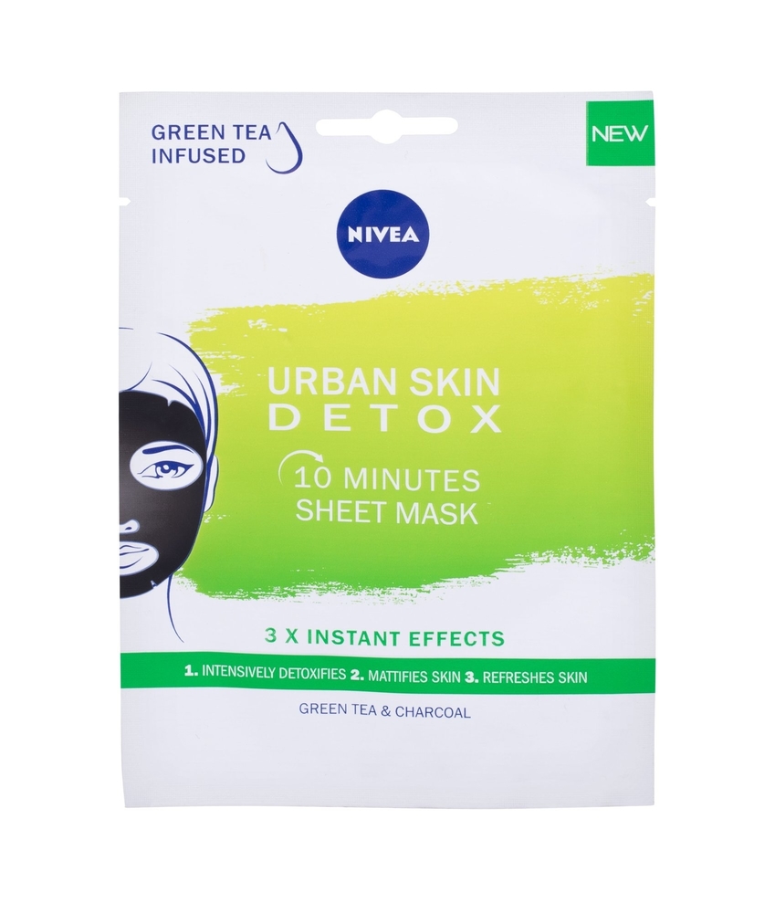 Nivea Urban Skin Detox 10 Minutes Sheet Mask Face Mask 1pc (All Skin Types - For All Ages)