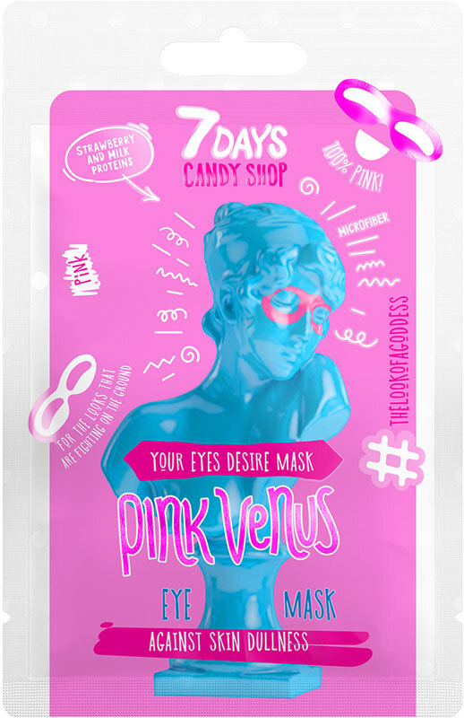 7Days Candy Shop Eye Mask Pink Venus Strawberry And Milk Proteins 10gr