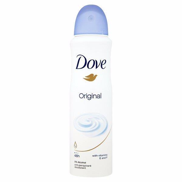 Dove Original Antiperspirant 150ml Alcohol Free 48h (Deo Spray)