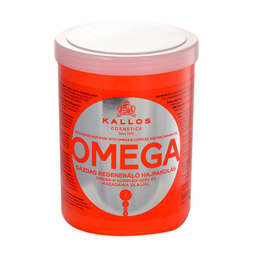 KALLOS Omega Rich Repair Hair Mask With Omega-6 Complex And Macadamia Oil 1000ml
