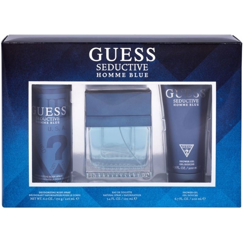 Guess Seductive Homme Blue Eau De Toilette 100ml + Shower Gel 200ml + Deodorant 226ml
