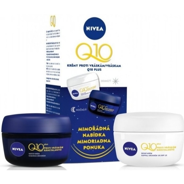 Nivea Q10 Plus Day Cream 50ml Combo: 50ml Q10 Plus Day Cream + 50ml Q10 Plus Night Cream (Normal - Dry - Wrinkles)