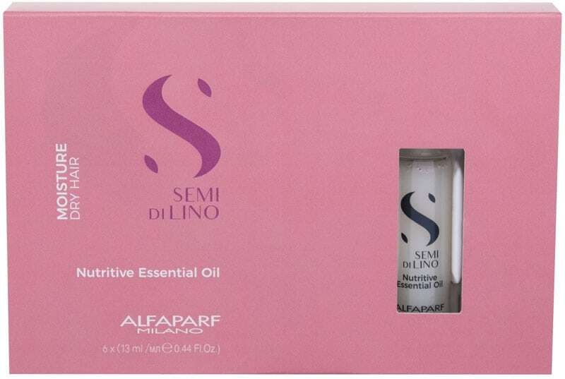 Alfaparf Milano Semi Di Lino Moisture Nutritive Essential Oil Hair Oils and Serum 6x13ml (Dry Hair)