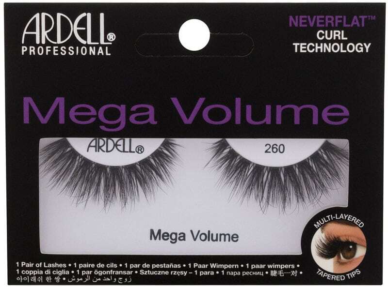 Ardell Mega Volume 260 False Eyelashes Black 1pc