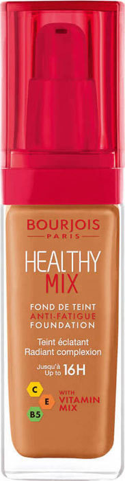 Bourjois Paris Healthy Mix Anti-Fatigue Foundation Makeup 60 Dark Amber 30ml