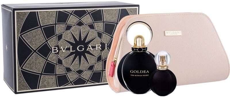 Bvlgari Goldea The Roman Night Eau de Parfum 75ml Combo: Edp 75 Ml + Edp 15 Ml + Cosmetic Bag
