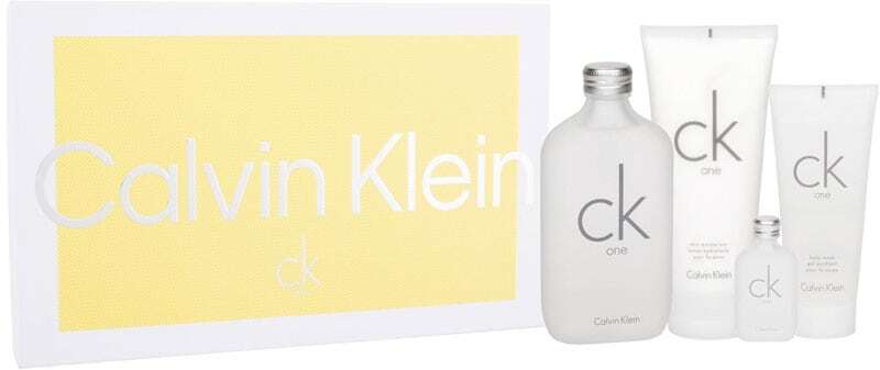 Calvin Klein CK One Eau de Toilette 200ml Combo: Edt 200ml + Body Lotion 200 Ml + Shower Gel 100 Ml + Edt 15 Ml