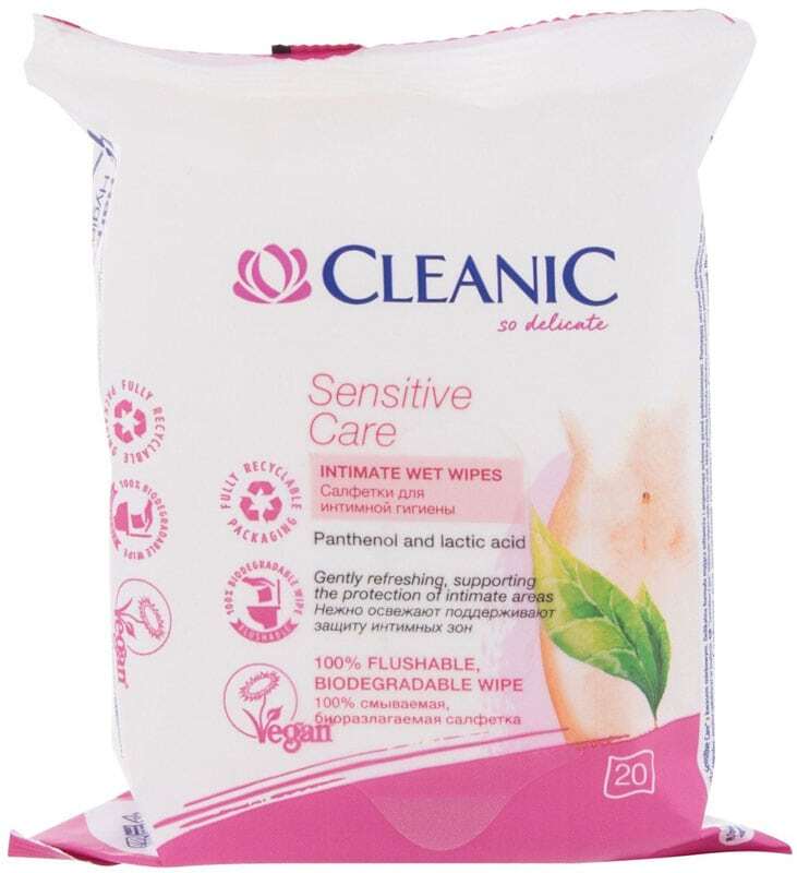 Cleanic Sensitive Care Intimate Cosmetics 20pc