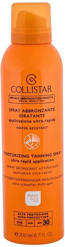 Collistar Special Perfect Tan Moisturizing Tanning Spray SPF30 Sun Body Lotion 200ml