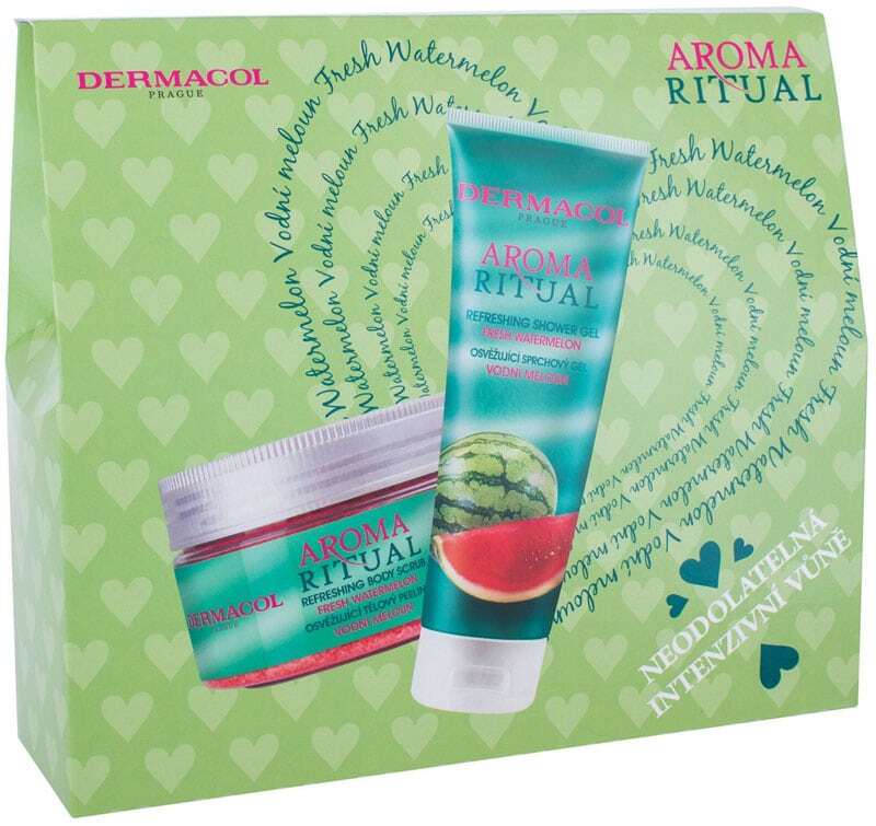 Dermacol Aroma Ritual Fresh Watermelon Shower Gel 250ml Combo: Shower Gel 250 Ml + Body Peeling 200 Ml