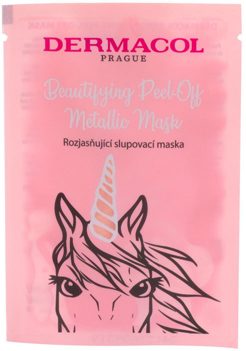 Dermacol Beautifying Peel-off Metallic Mask Brightening Face Mask 15ml (For All Ages)