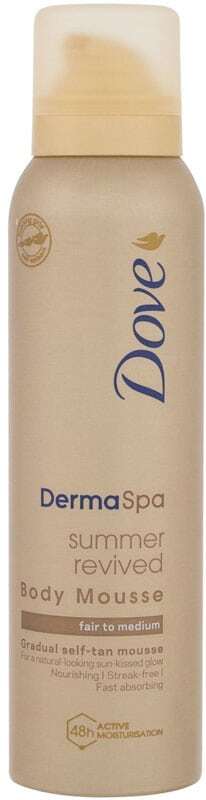 Dove Derma Spa Summer Revived Body Mousse Self Tanning Product Fair To Medium 150ml