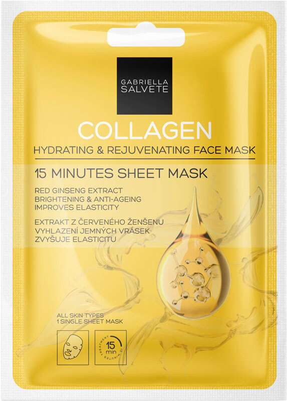 Gabriella Salvete 15 Minutes Sheet Mask Collagen Face Mask 1pc (First Wrinkles)