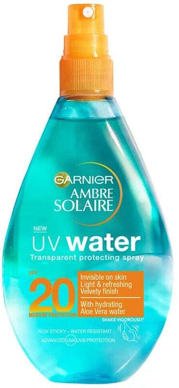Garnier Ambre Solaire UV Water SPF20 Sun Body Lotion 150ml (Waterproof)