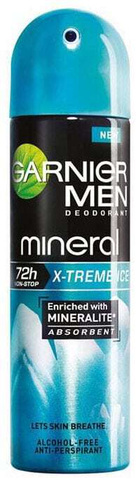 Garnier Men Mineral X-treme Ice 72H Antiperspirant 150ml (Deo Spray - Alcohol Free)