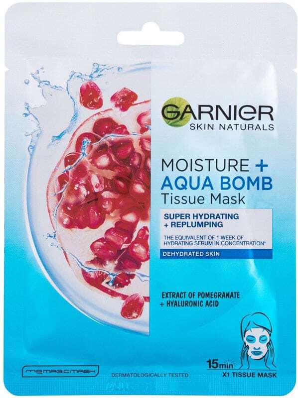 Garnier Skin Naturals Moisture + Aqua Bomb Face Mask 1pc (For All Ages)