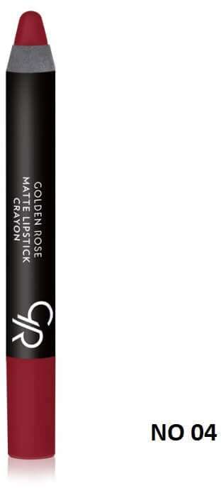 Golden Rose Matte Lipstick Crayon No:04 3,5gr
