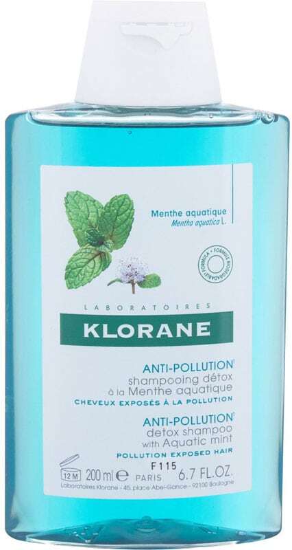 Klorane Aquatic Mint Anti-Pollution Shampoo 200ml (Sensitive Scalp - Dry Hair)