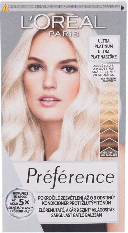 Loréal Paris Préférence Les Blondissimes Hair Color Ultra Platinum 1pc  (Colored Hair - Blonde Hair)