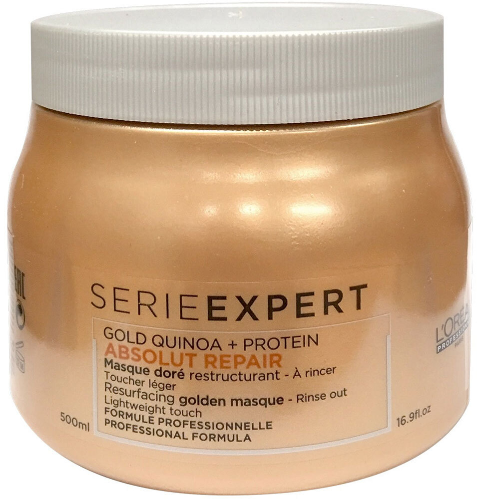 L´oréal Professionnel Série Expert Absolut Repair Gold Quinoa + Protein Resurfacing Golden Masque 500ml (Damaged Hair)