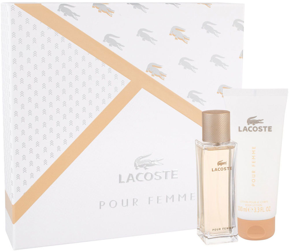 Lacoste Pour Femme Eau de Parfum 50ml Combo: Edp 50ml + 100ml Body Lotion