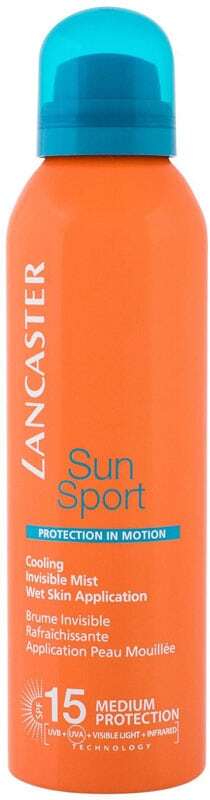 Lancaster Sun Sport Cooling Invisible Mist SPF15 Sun Body Lotion 200ml (Waterproof)