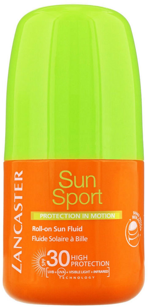 Lancaster Sun Sport Roll-On Sun Fluid SPF30 Face Sun Care 50ml (Waterproof)