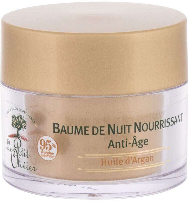 Le Petit Olivier Argan Oil Nourishing Night Balm Anti-Aging Night Skin Cream 50ml (First Wrinkles - Wrinkles)