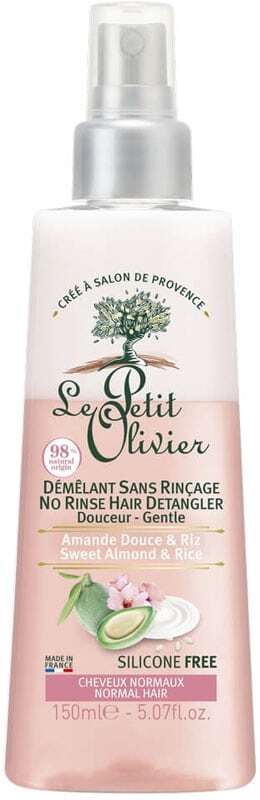 Le Petit Olivier Sweet Almond & Rice No Rinse Hair Detangler Soft Leave-in Hair Care 150ml (Normal Hair)