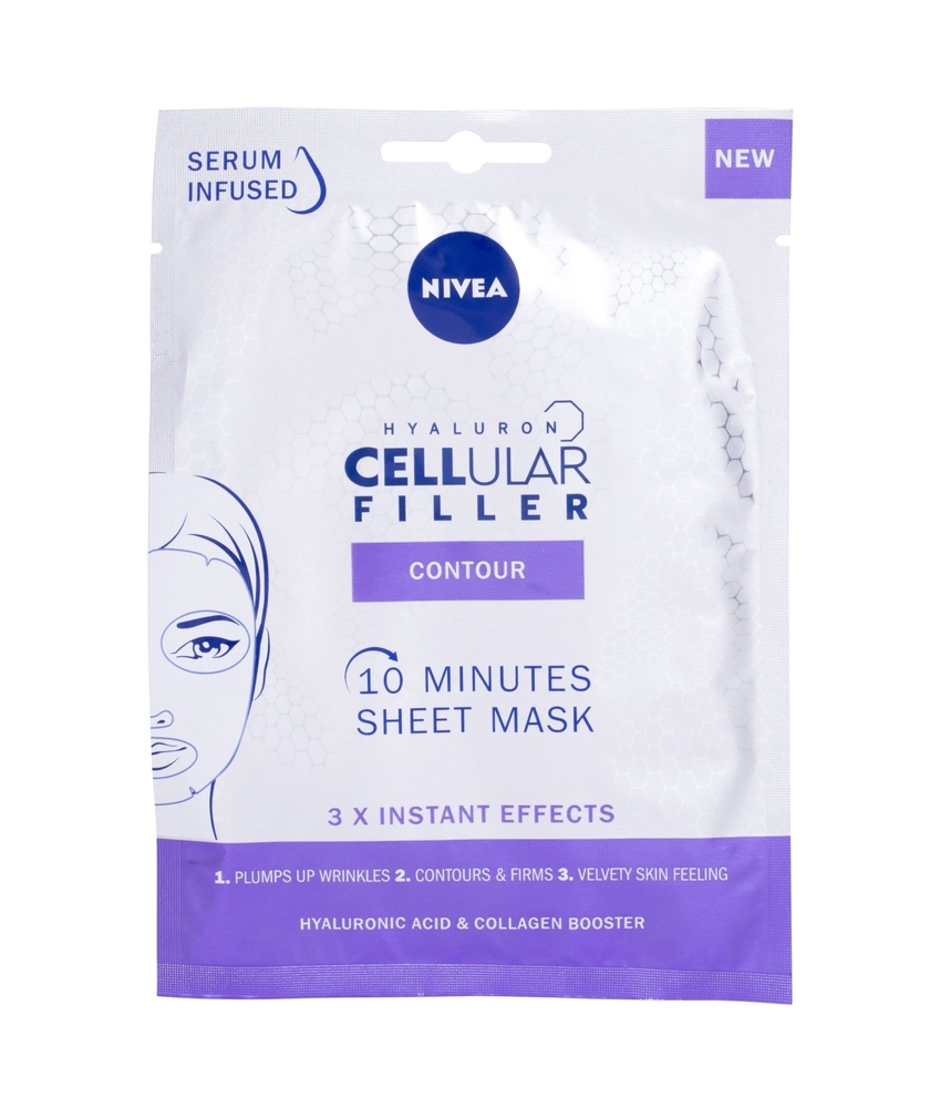 Nivea Hyaluron Cellular Filler 10 Minutes Sheet Mask Face Mask 1pc (All Skin Types - Mature Skin)
