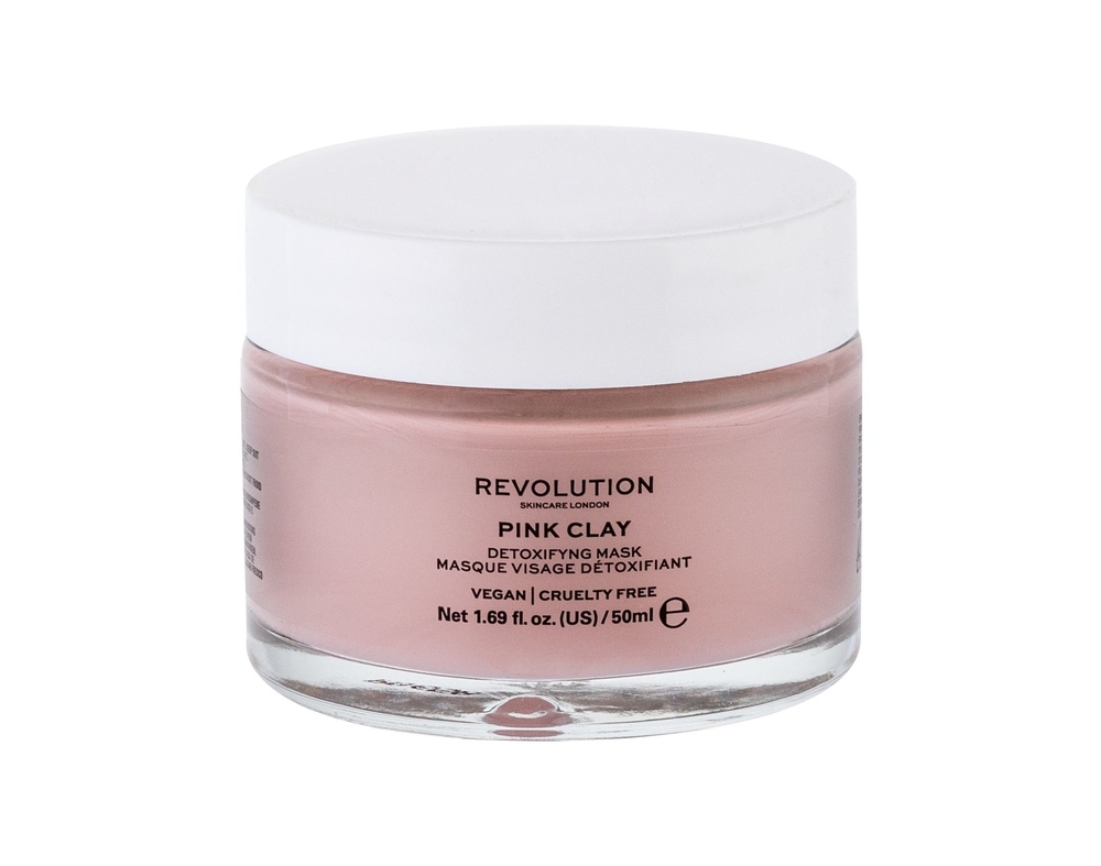Makeup Revolution London Skincare Pink Clay Face Mask 50ml (All Skin Types - For All Ages)