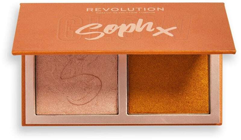 Makeup Revolution London Soph x Face Highlighter Duo Brightener Honey Glaze 9gr