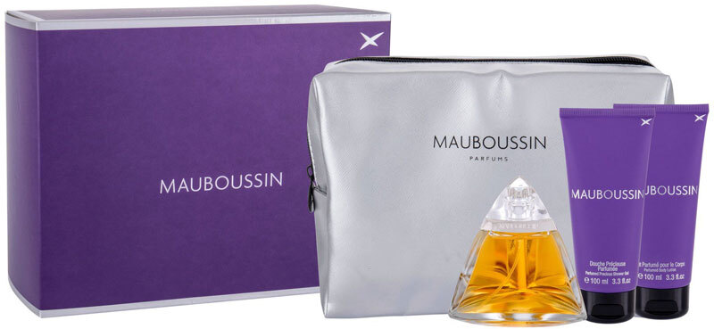 Mauboussin Mauboussin Eau de Parfum 100ml Combo: Edp 100 Ml + Body Lotion 100 Ml + Shower Gel 100 Ml + Cosmetic Bag