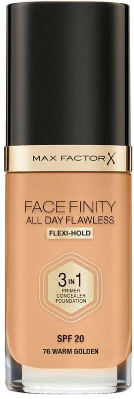 Max Factor Facefinity 3 in 1 SPF20 Makeup 76 Warm Golden 30ml