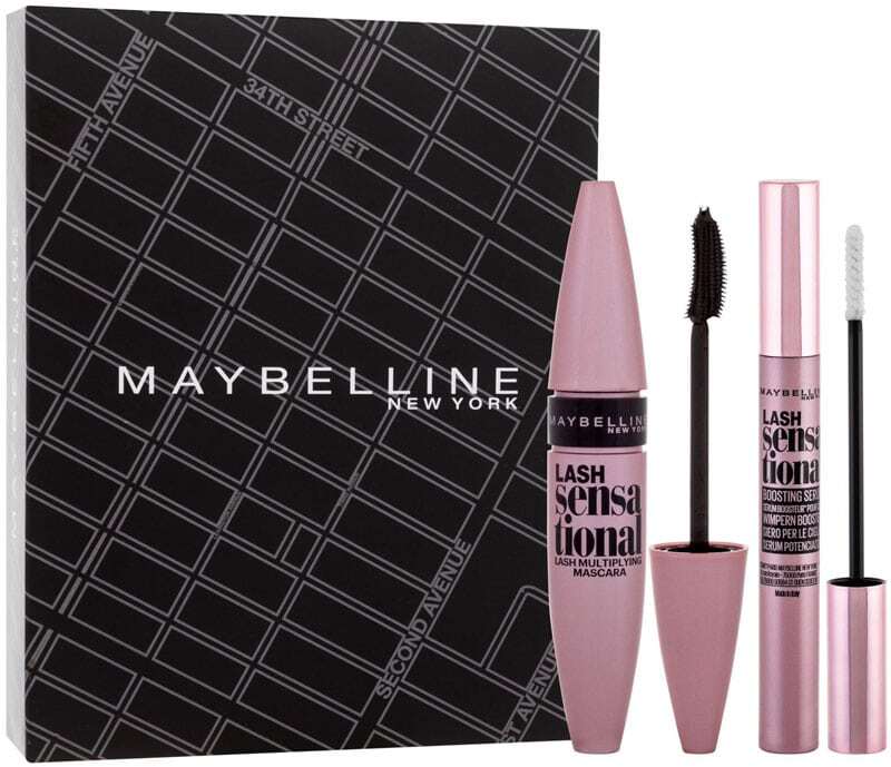Maybelline Lash Sensational Set Mascara Black 9,5ml Combo: Mascara Lash Sensational 9,5 Ml + Lash Sensational Serum 5,3 Ml