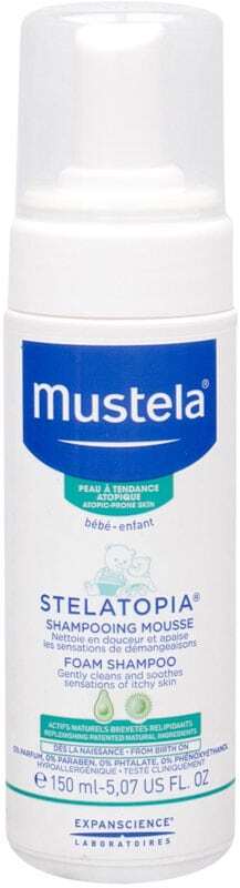 Mustela Bébé Stelatopia Foam Shampoo Shampoo 150ml (Sensitive Scalp)