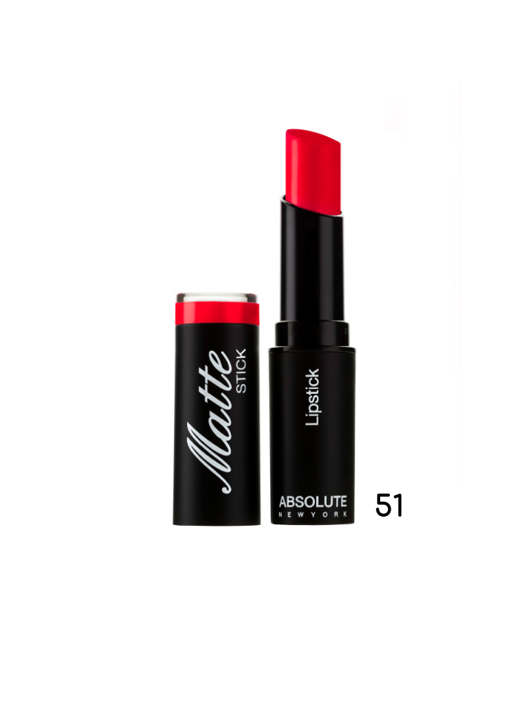 Absolute New York Matte Stick Lipstick - Dare To Wear- Catmium Red 51 5,4gr
