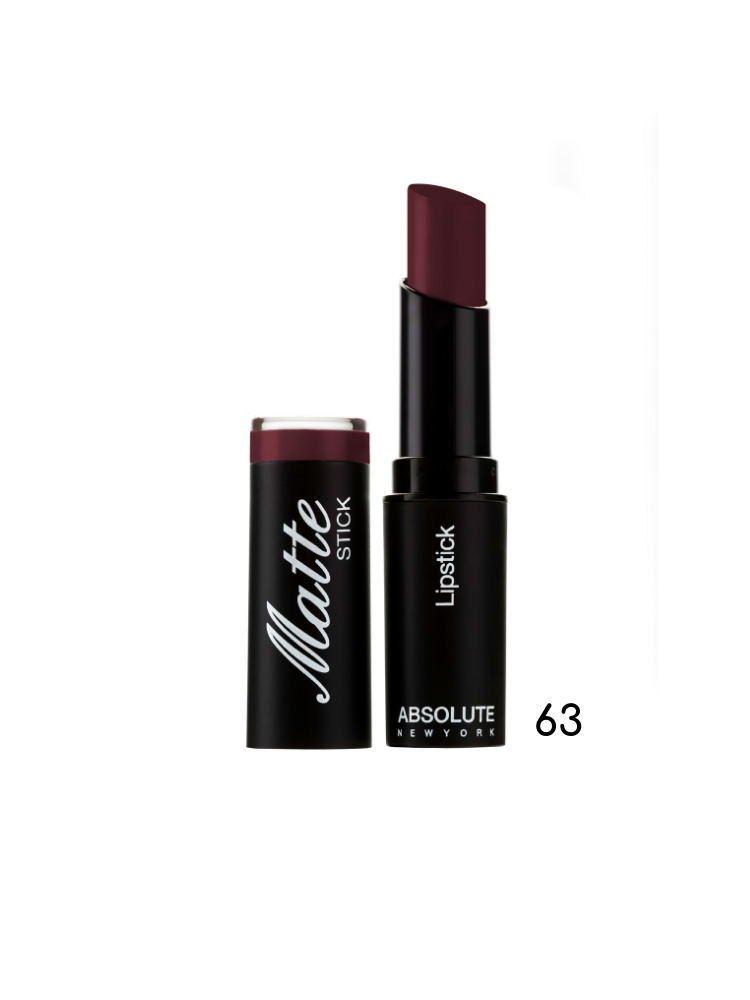 Absolute New York Matte Stick Lipstick - Brownish- Dark Plum 63 5,4gr
