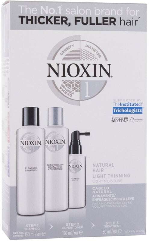 Nioxin System 1 Shampoo 150ml Combo: 150ml System 1 Cleanser Shampoo + 150ml System 1 Scalp Revitaliser Conditioner + 50ml System 1 Scalp Treatment (Fine Hair)