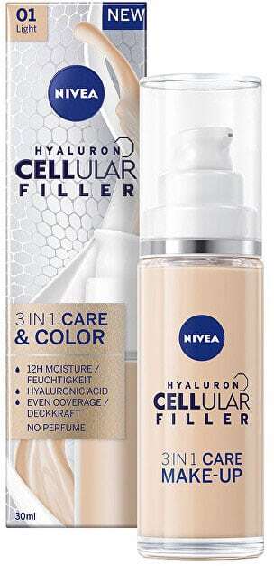 Nivea Hyaluron Cellular Filler 3in1 Care & Color Day Cream 01 Light 30ml (For All Ages)