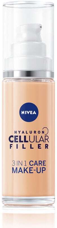 Nivea Hyaluron Cellular Filler 3in1 Care & Color Day Cream 02 Medium 30ml (For All Ages)
