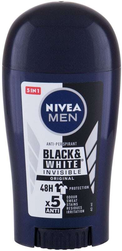 Nivea Men Invisible For Black & White 48h Antiperspirant 40ml (Deostick - Alcohol Free)