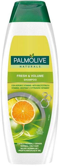 Palmolive Naturals Fresh & Volume Shampoo 350ml (Fine Hair - Oily Hair - Normal Hair)