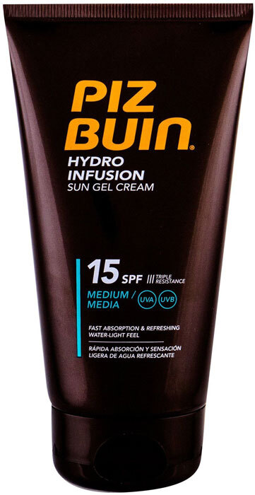 Piz Buin Hydro Infusion Sun Gel Cream SPF15 Sun Body Lotion 150ml (Waterproof)