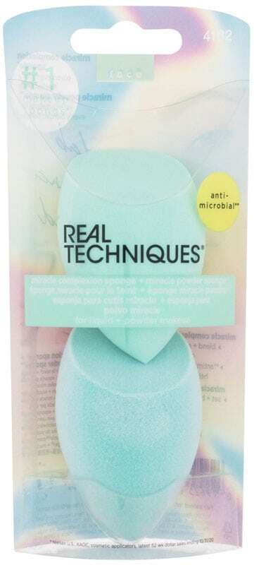 Real Techniques Miracle Complexion Sponge Summer Haze Applicator 1pc Combo: Make-up Miracle Complexion Sponge 1 Pc + Make-up Miracle Powder Sponge 1 Pc