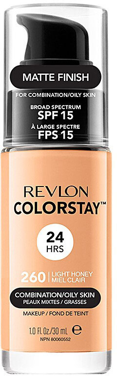 Revlon Colorstay Combination Oily Skin SPF15 Makeup 260 Light Honey 30ml